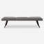 Banc en tissu gris anthracite Preslee