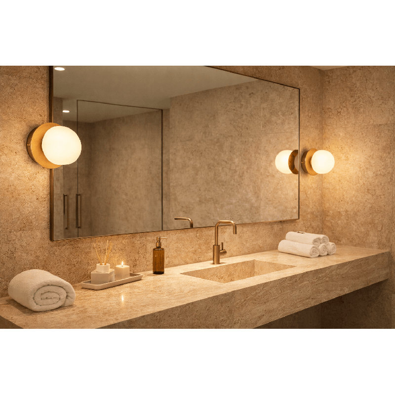 Orbis Mini Flush Mount 5" Wall Sconce, 5" H x 4.7" W x 4.7" D