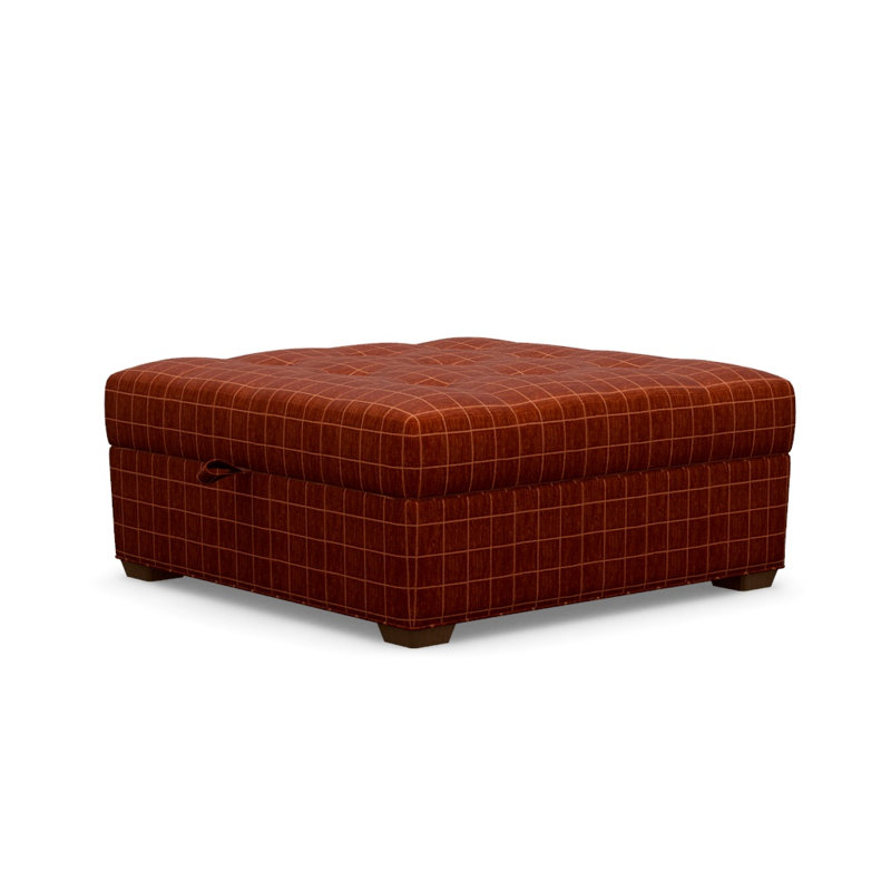 Baxter Square Ottoman, Walnut, Block 654272