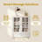 Mordern Bathroom Storage Cabinet With Double Glass Doors And Spacious Bottom Drawer, Adjustable Shelves-286036334