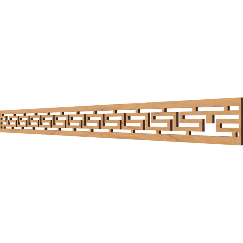 Moulure d'ossature en forme de tule l 46 3/8 po x H 4 po x T 3/8 po, érable, Érable, H 4 po x l 46,375 po x P 0,375 po