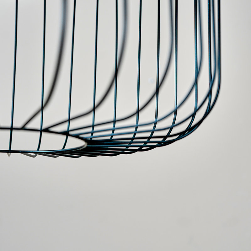 32cm H Metal Novelty Pendant Shade ( Screw On ) in Black
