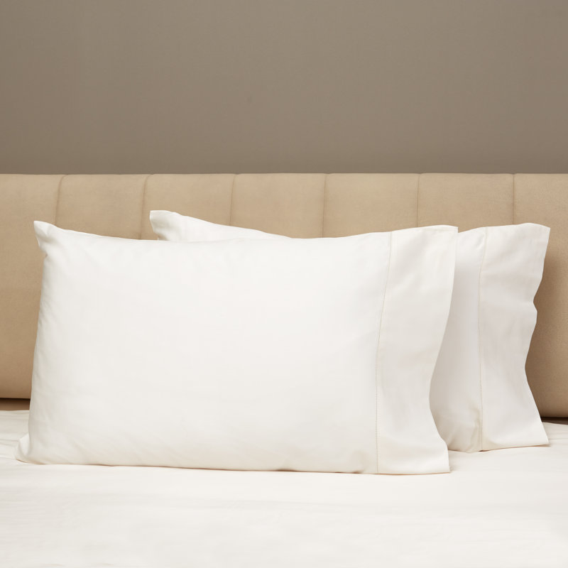 Nuvola Sateen Pillow Case, Ivory, King