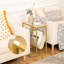 Agamjit 40cm W Iron Bedside Table