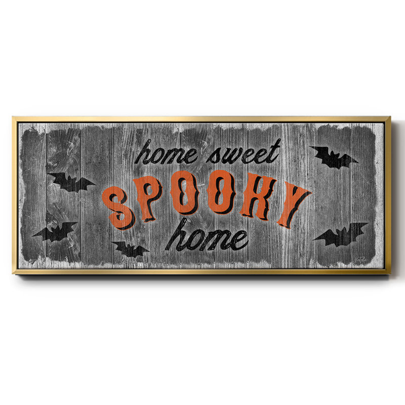 Home Sweet Spooky - toile encadrée, H 24 po x l 60 po