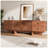 Shelsea TV Stand for TVs up to 75",Mid-Century Modern Entertainment Console with 2 Doors and 4 Drawers-578395928