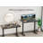 Seila Glass Top Height Adjustable Standing Desk, Computer Desk with Drawer, USB Port and Type-C Port-1974301922-2011532394