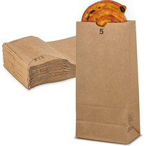 Bag Tek Kraft Paper Bag - 8 lb. - 6 x 4 x 11 3/4 - 100 count box