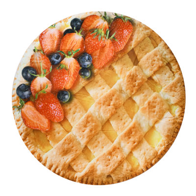 Couverture à tarte aux fruits Catalonia, couverture alimentaire réaliste, cadeaux amusants pour les adolescents, 59 pouces, monocouche