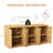 67'' Fluted 6-Door Sideboard Buffet Cabinet With Storage For Kitchen,Living Room,Walnut-1513069498
