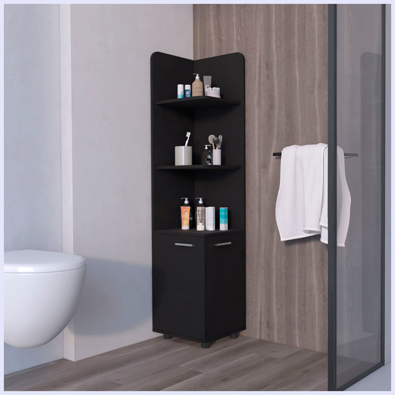 Armoire moderne à 2 portes avec 3 tablettes d'angle