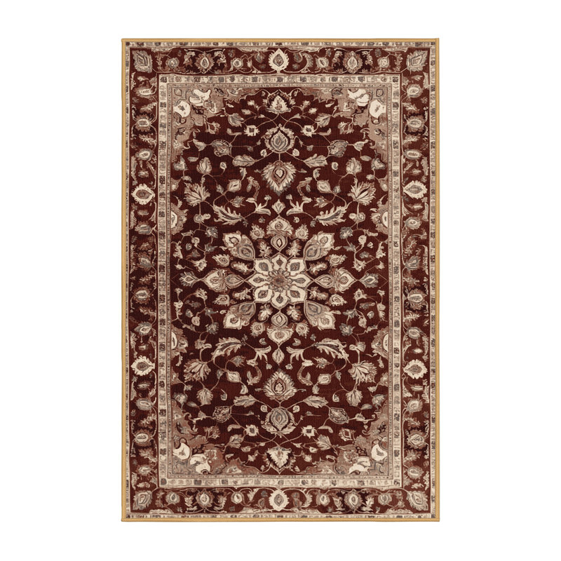 Tapis brun lavable à la machine, Tapis de couloir 2 pi x 4 pi