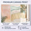 «Tropical Beach», art mural feuille de palmier - ensemble de 3 toiles encadrées Jamil-86760224-86760236
