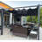 PURPLE LEAF Pergola Shade Cover for 12' X 16' Deck Porch Outside Outdoor Retractable Durable Fabric Canopy Replacement Top Only, Gray-109790223-109790227