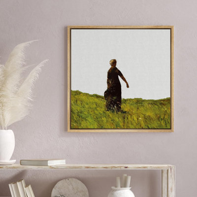 Elegant Person " Woman In Rustic Green Field "