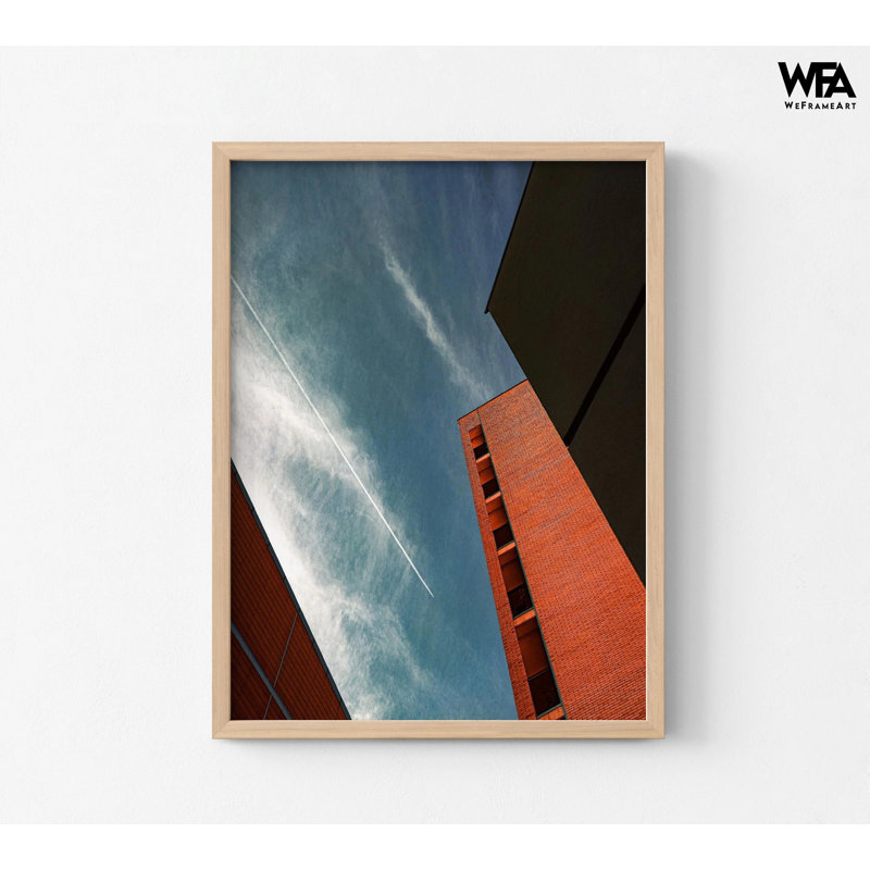 «Look Up Barcelona By Schuster», reproduction d'art, bâtiment moderne, réception, édifice à bureaux, art mural, Oui