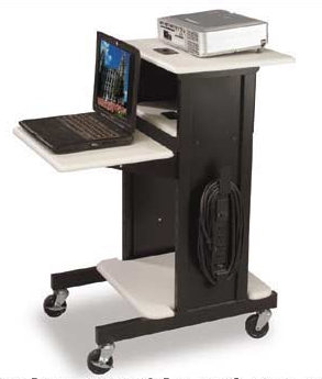 30 in. H x 18 in. W AV Cart with Wheels
