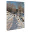 Sleigh Ride On A Sunny Winter Day - Wrapped Canvas Print-64085826