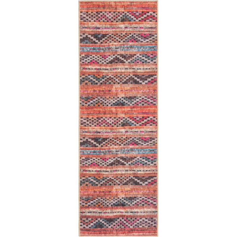 Chenille Geometric Indoor Rug, Runner 2' x 6'