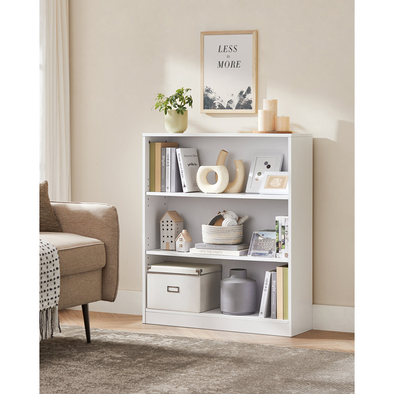 Pelak Bookcase, (3 Shelves) 93cm H x 80cm W x 24cm D, White