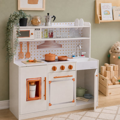 Teamson Kids Little Chef St. Louis Wooden Play Kitchen With Sink & Ice Dispenser