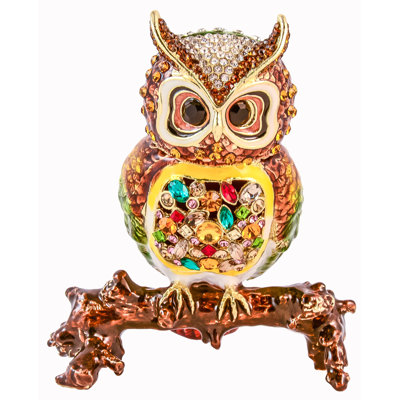 Owl Metal Decorative Box