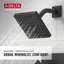 Ensemble de robinet de baignoire et douche carré Modern 14 Series, ensemble de pomme de douche et poignée noir mat, ensemble de garniture de valve, noir mat (valve non incluse)-63970349