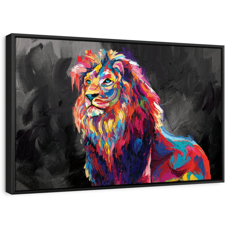 " Lion's Pride Abstract Colour ", 37" H x 25" W