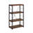 Industrial Style 1Pc Bookshelf Black Metal Frame Wooden Weathered Oak Finish Home Office Furniture