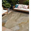 Tapis intérieur lavable abstrait 9 pi x 12 pi brun