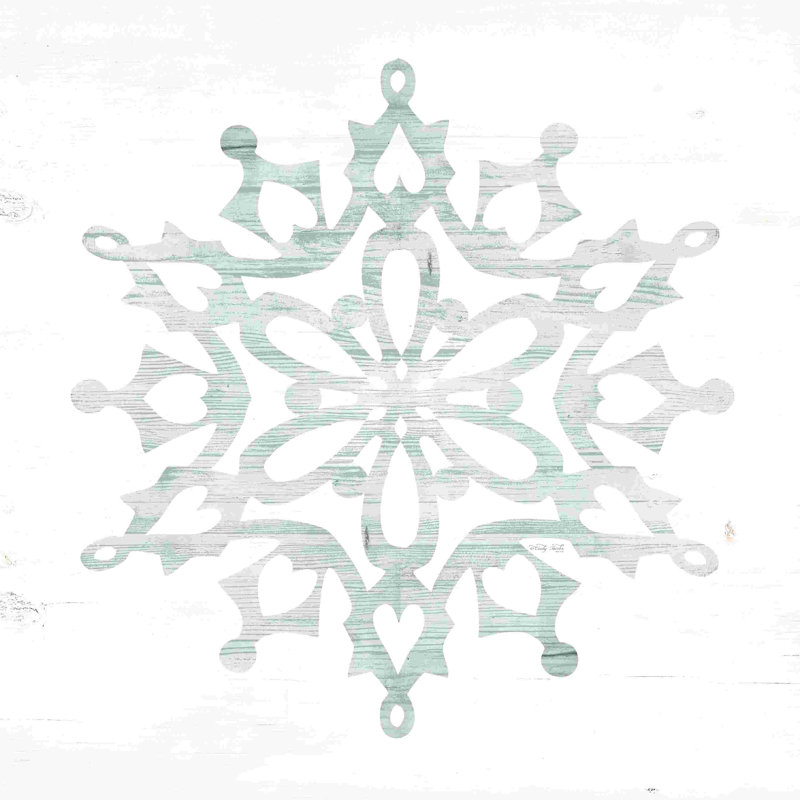 «Snowflake Dreams I» par Cindy Jacobs - impression sur toile tendue, H 20 po x l 20 po