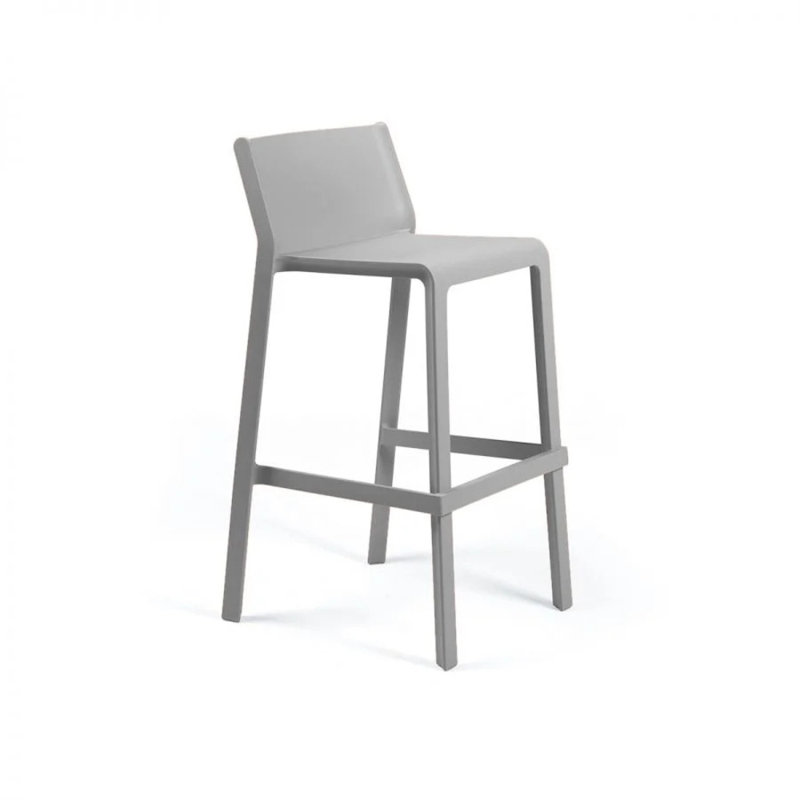 Trill Outdoor Bar Stool, Gray