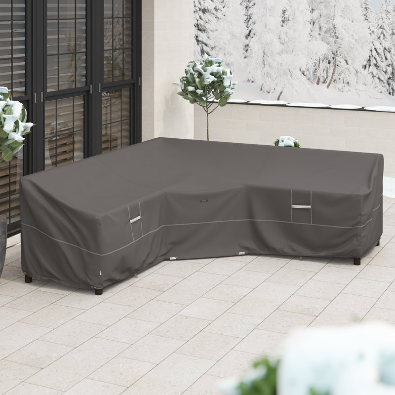 Jaylon 100" x 33.5" x 31" Patio Furniture Cover for V-Shape Outdoor Sectionals