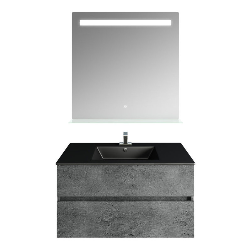 Meuble-lavabo mural simple l 31,18 po x P 19,53 po x P 19,69 po
