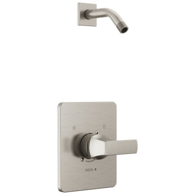 Velum 14 Series Single-Function Brushed Nickel Shower Valve Trim Kit, Shower Handle, Shower Trim Kit, Stainless (Shower Head and Valve Not Included)