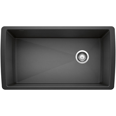 Évier de cuisine simple encastré Diamond L 33,5 po x l 18,5 po SILGRANIT Diamond