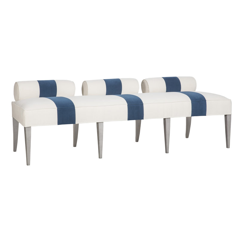 Jensen Upholstered Bench, Casa Blanca, Nadia Earth