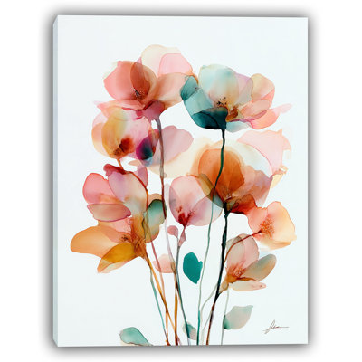 Art sur toile, "Petal Poem"
