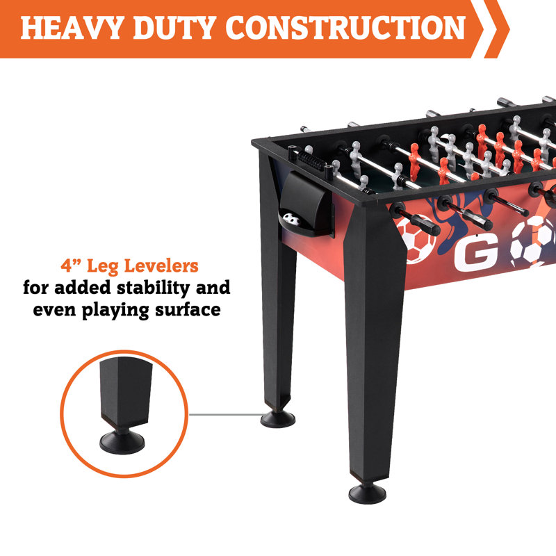 Hall of Games 54" Arcade Foosball Table with 2 Soccer Balls and Easy Assembly