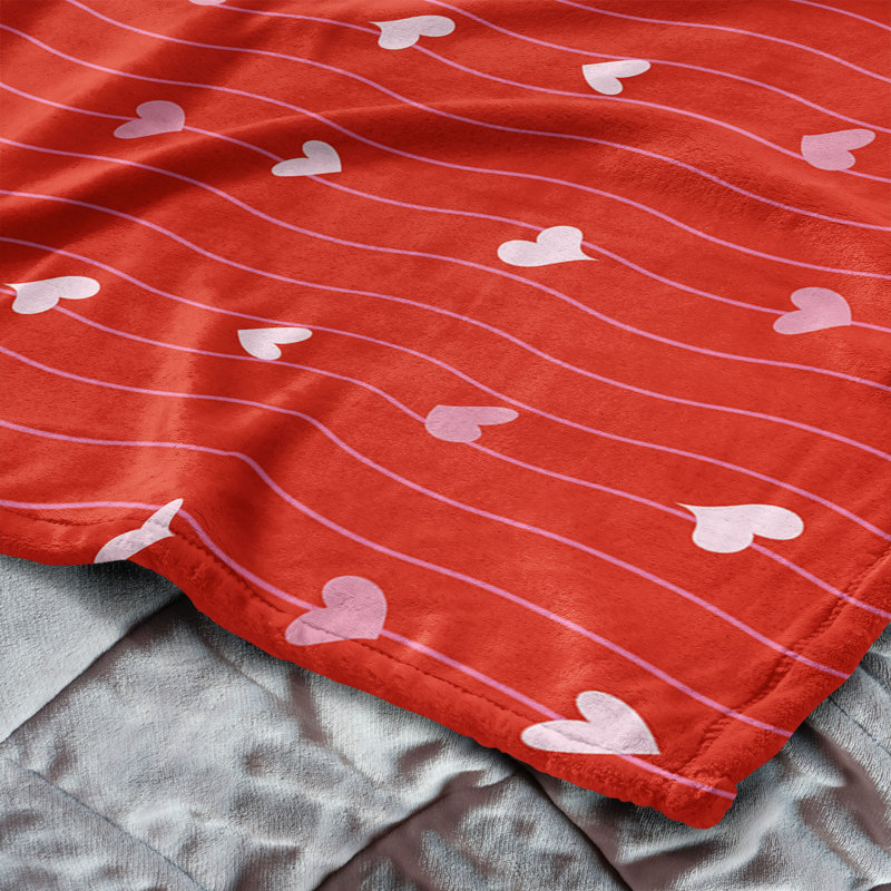 Jeté en soie Valentine's Day Line