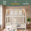 Lit maison avec garde-corps et DEL-1307767633