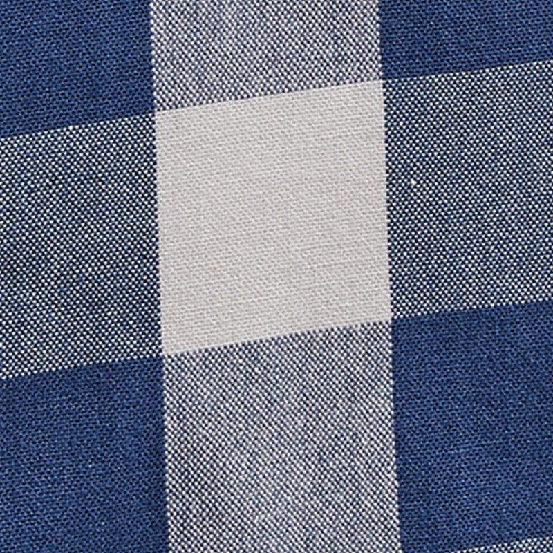 Alexiane Rectangular Checkered Table Runner, Blue