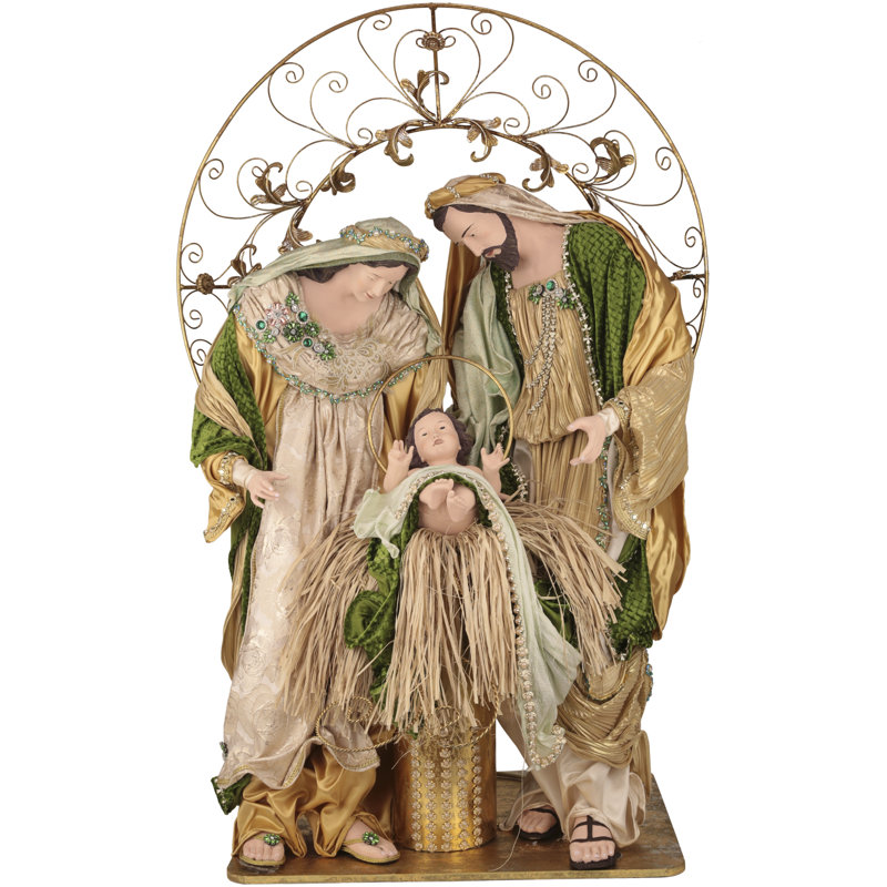 Grand Holy Family With Creche - 53 Inches