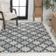 Tapis bleu marine / crème Kaliee-1662710708