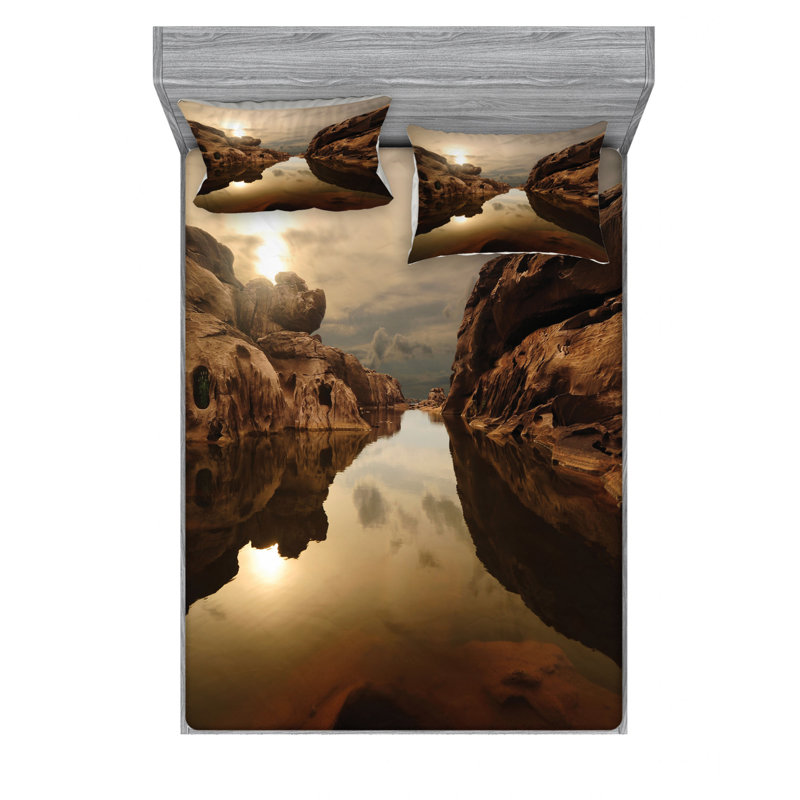 Microfiber Sheet Set, Queen Sheet Set with Fitted Sheet