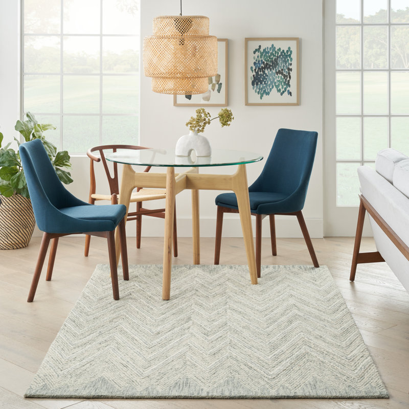 Kerron Wool Chevron Indoor Rug, Rectangle 5' x 7'6"