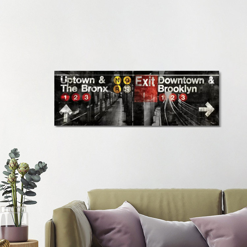 NYC Subway Station III by Luke Wilson - No Frame Panoramic Print on Canvas, 121.92 cm H x 40.64 cm W x 1.91 cm D