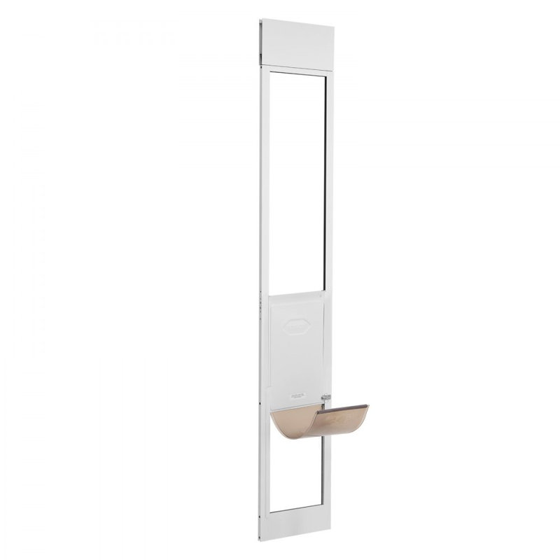Dog Door for Sliding Glass Door 75 7/8"-80 11/16" Adjustable Height L