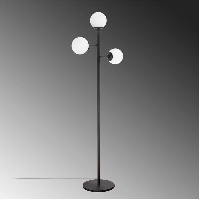 Hawkin 163cm Tree Floor Lamp, Black