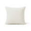 Striped White Square Throw Pillow Cover